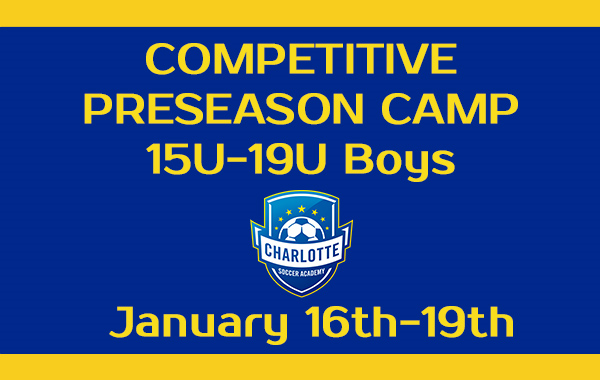 Pre-season Camp for 15U-19U Boys