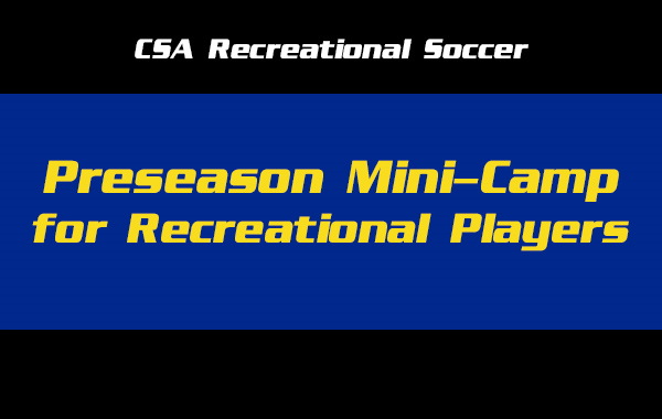 Recreational Level Preseason Camp
